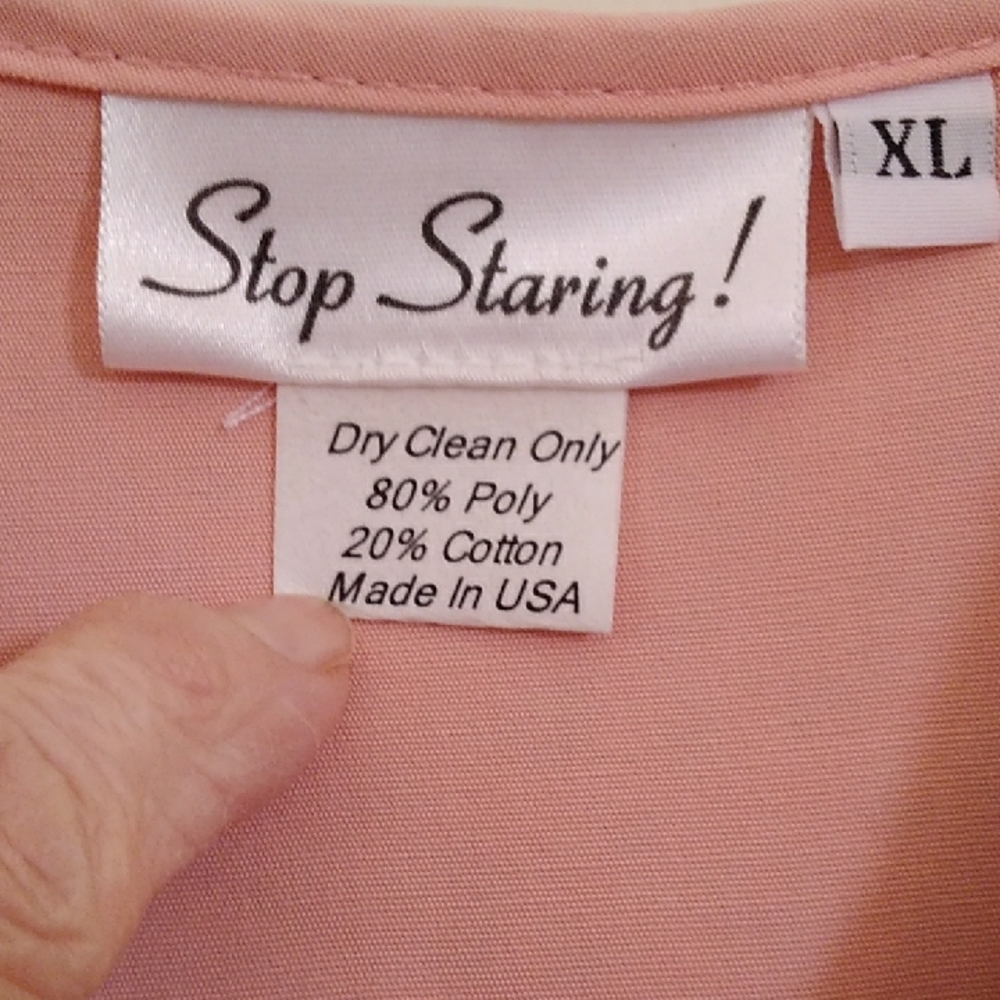 Stop Staring Pink Dress with Leopard Print Collar - Picture 9 of 10